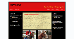 Desktop Screenshot of davincico.dk